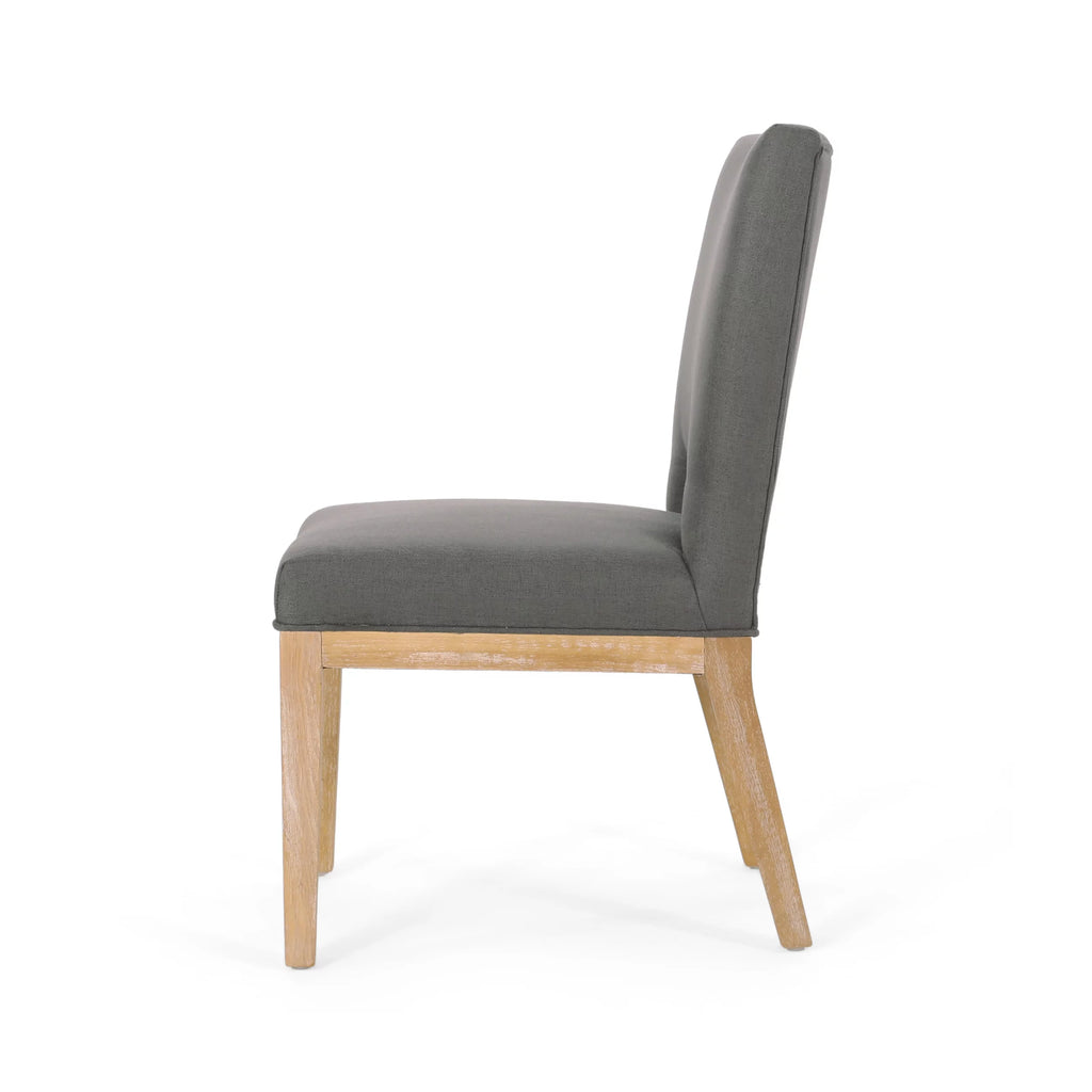 Fabric Upholstered Dining Chairs Set of 4 F937617