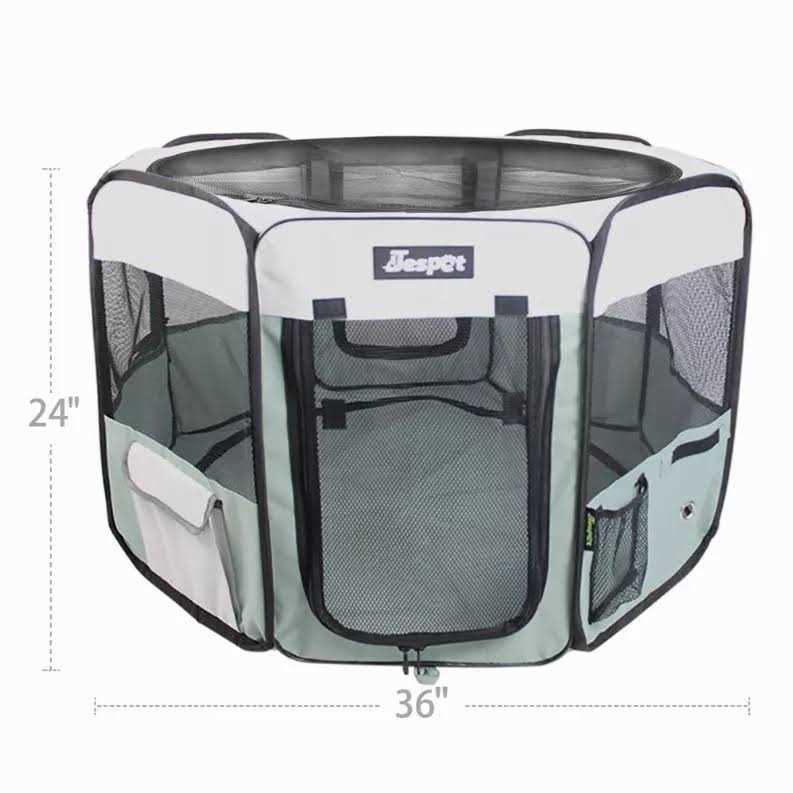 Portable Dog Exercise Pet Soft-Side Playpen H4846