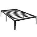 Twin Metal Low Profile Bed Frame with Steel Slats Support E83075