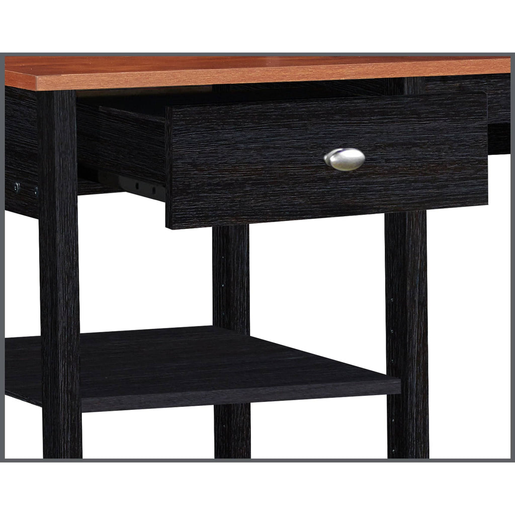 Gray Oak Writing Desk with Hutch O35275