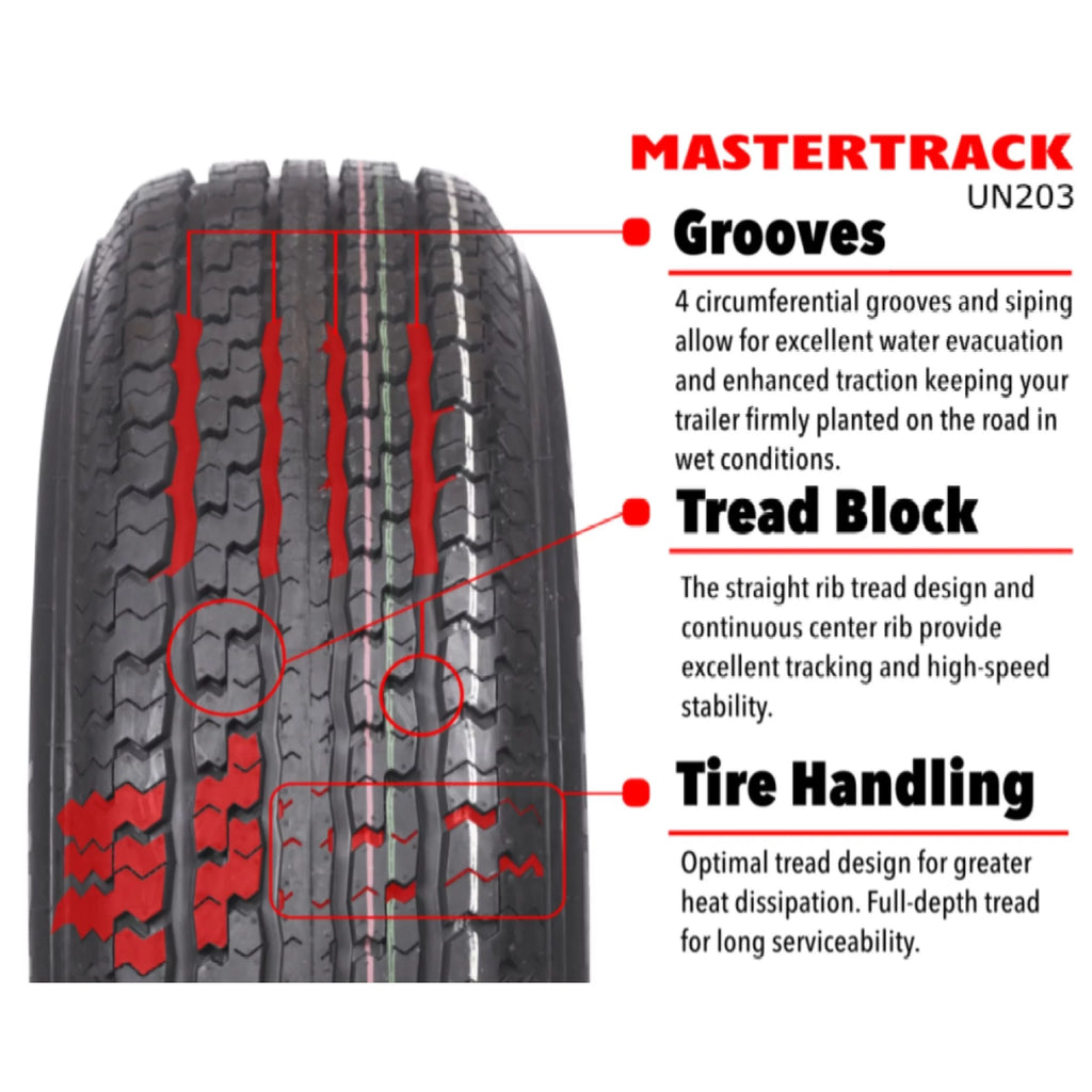 ST215/75R14 6 Ply Radial Trailer Tire W361