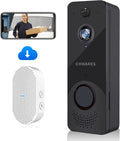 Wireless Video Doorbell Camera with Chime, 1080P HD Motion Detector, 2-Way Audio, Night Vision, Battery Powered E521033