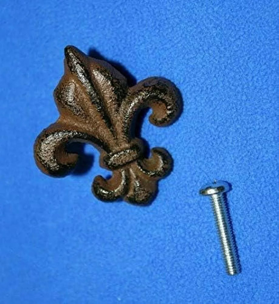 Cast Iron Fleur De Lis Cabinet Knobs, Pack Of 30 O64151