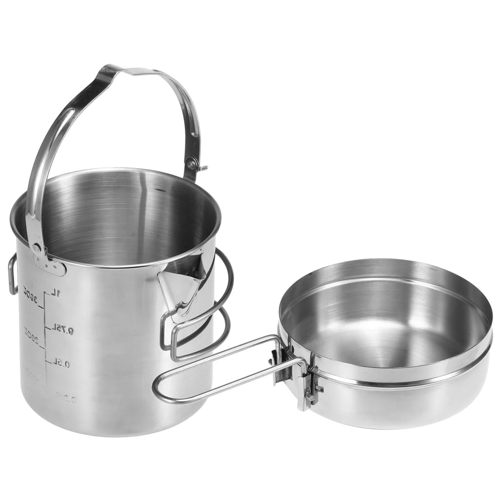 1L Stainless Steel Camping Kettle M8188