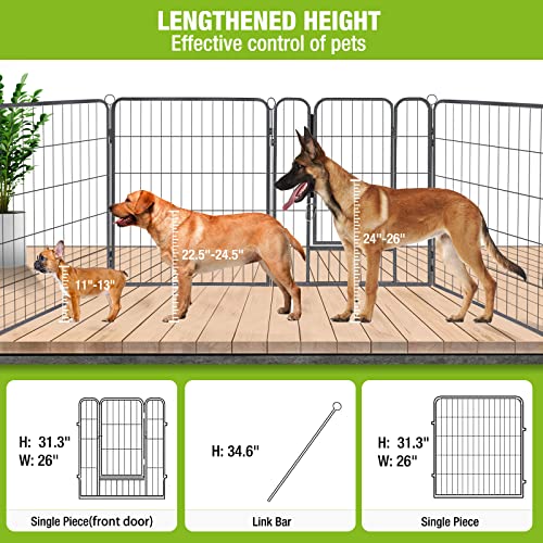 8 Panels Heavy Duty Dog Playpen W6950