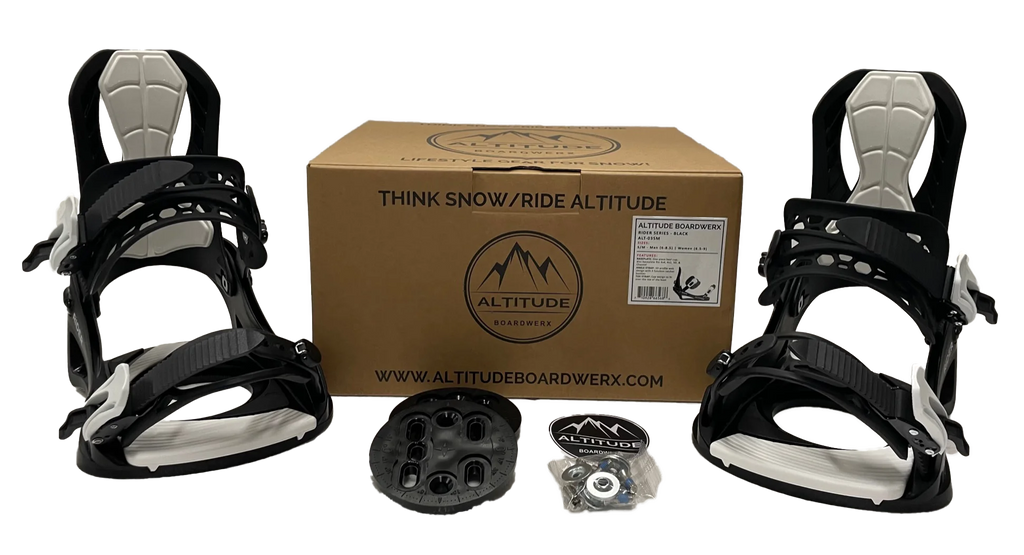Black Snowboard Bindings L/XL E89268