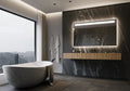 60 x 35 Rectangle Illuminated Backlit Mirror 6000K M93675