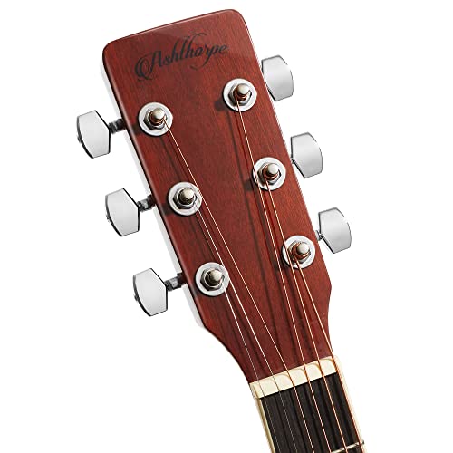 Full-Size Left-Handed Dreadnought Acoustic-Electric Guitar Brown K16728
