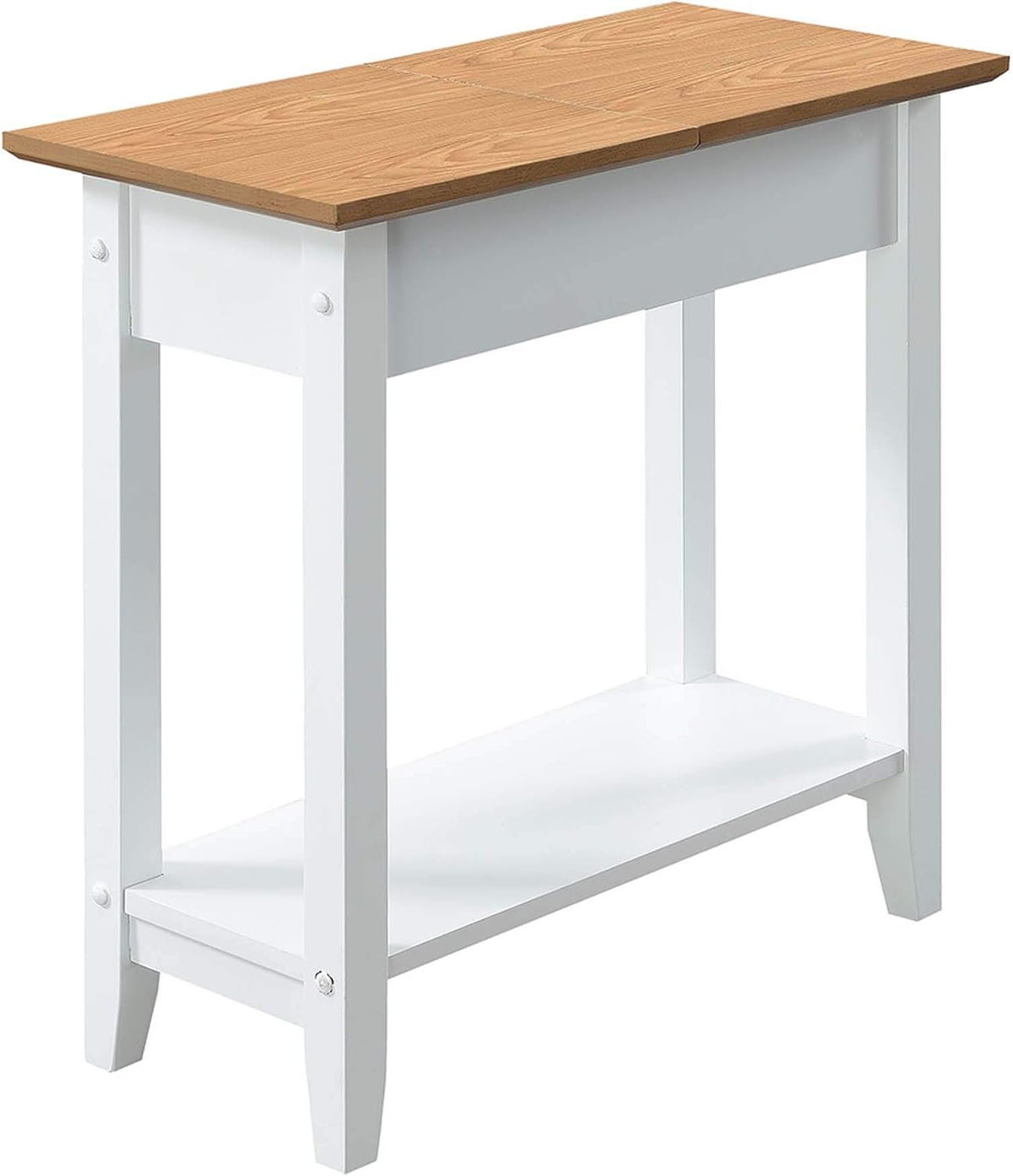 Dark Walnut Flip Top End Table Z41063