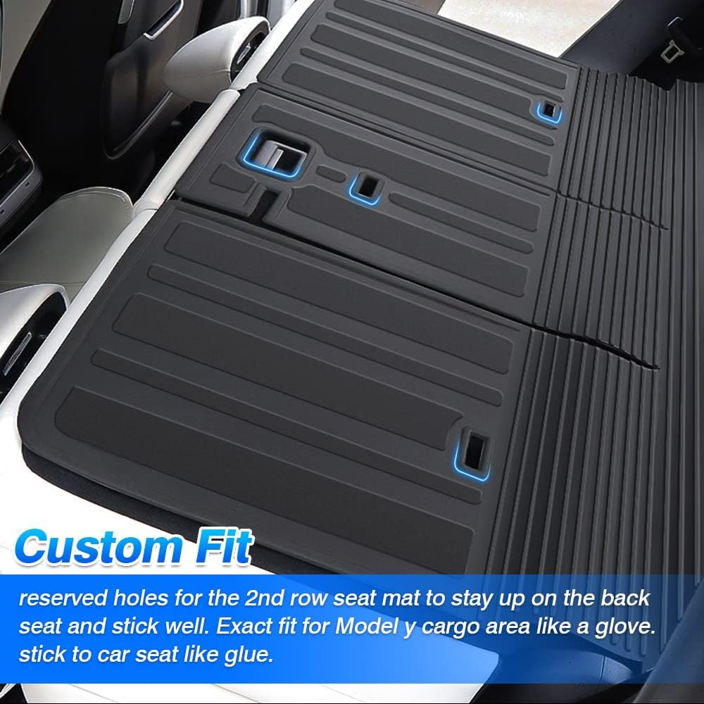Custom Fit Trunk Mat Cargo Liner Back Seat Protector Black D928
