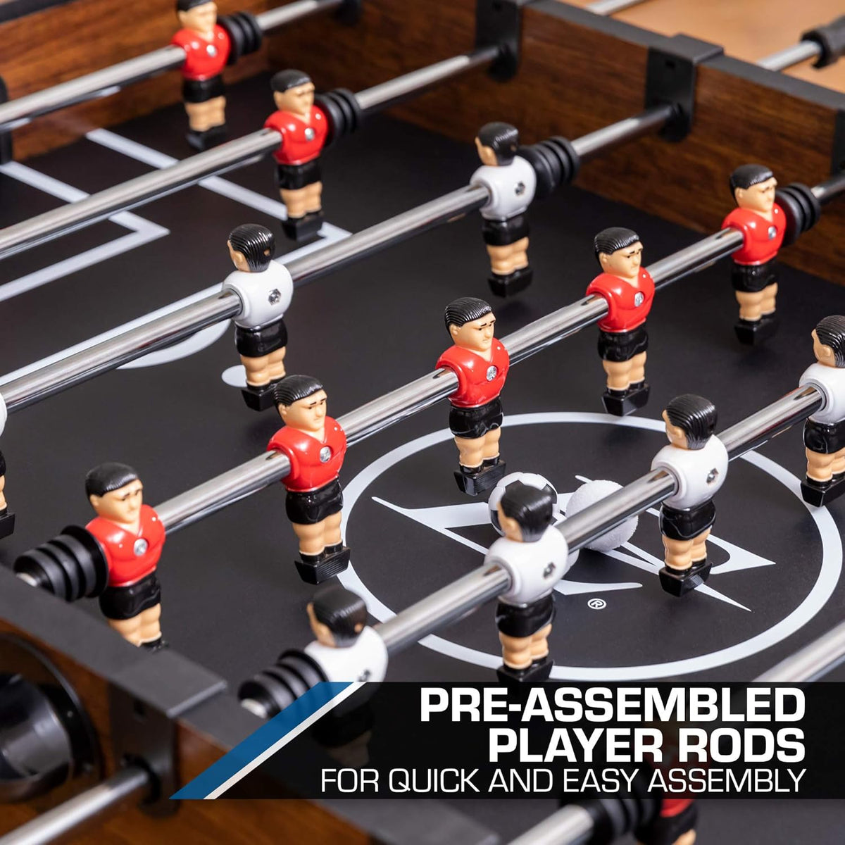 56-Inch Foosball Table with Quick-Connect Rods and Bead Scoring W396726