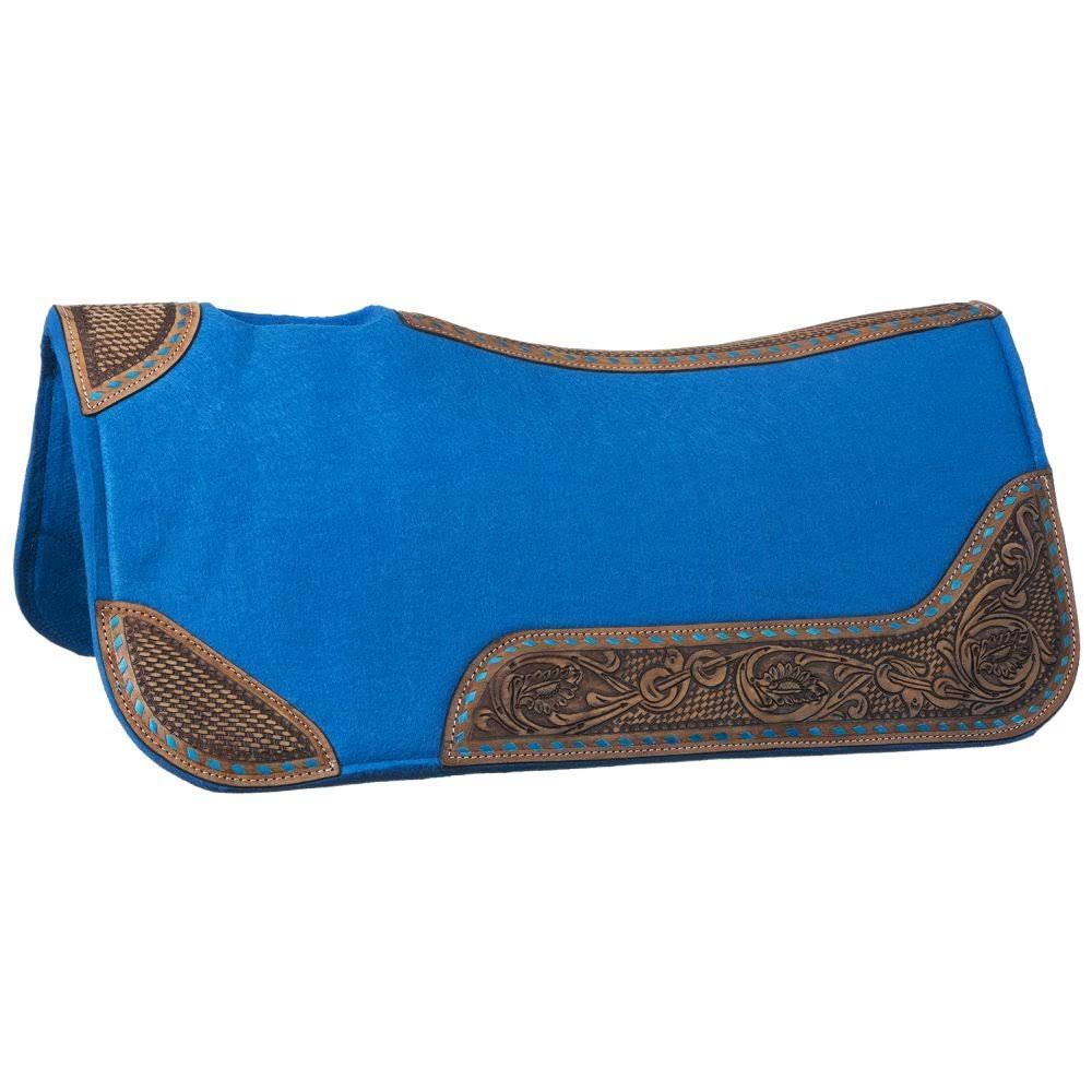 Black Buckstitch Barrel Saddle Pad S26516