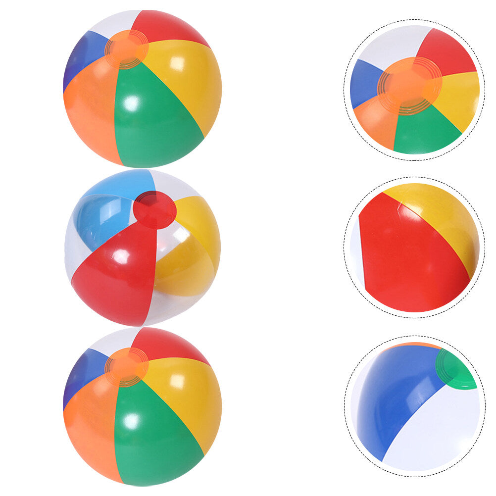 3Pcs Inflatable Beach Ball Pool Summer Water Toy R275