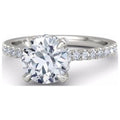 14K White Gold Moissanite Engagement Ring I25538