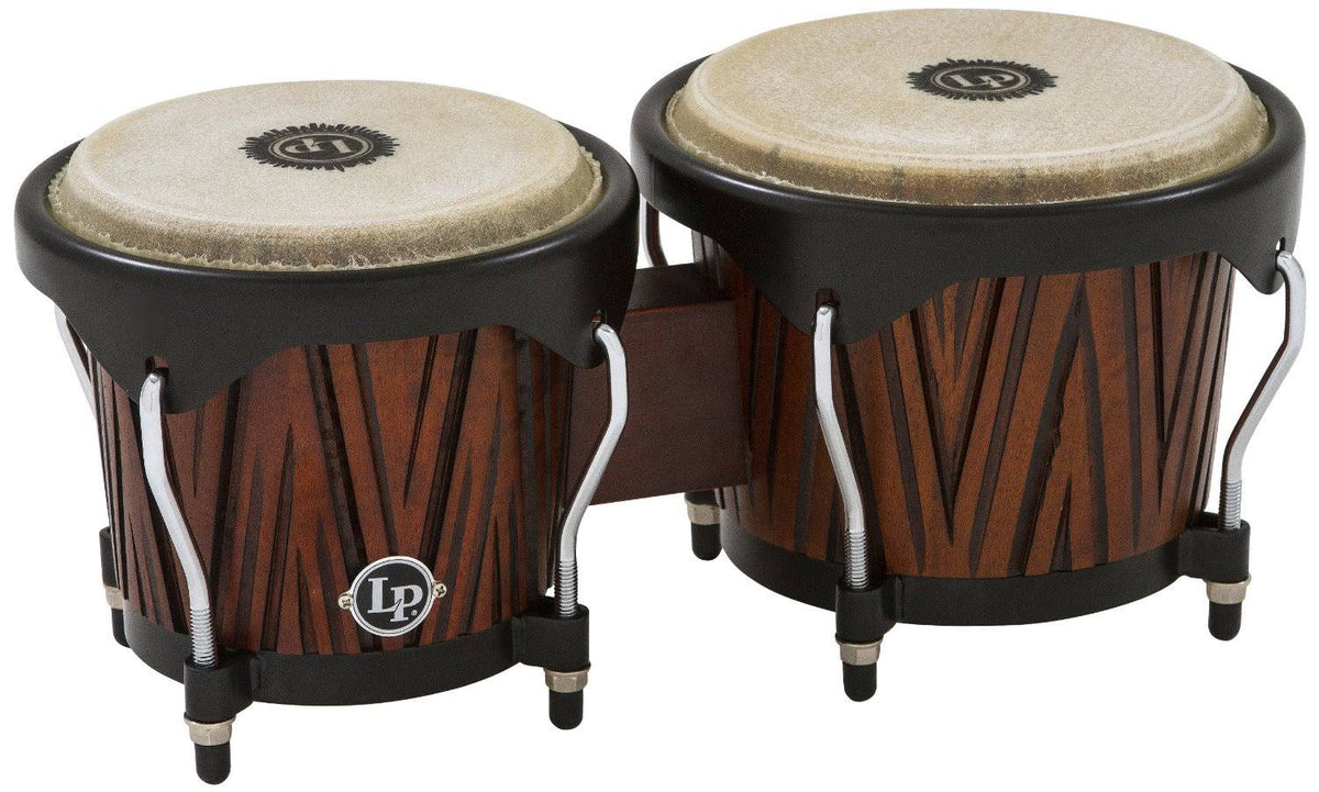 Carved Mango Mahogany Wood Bongos P862427