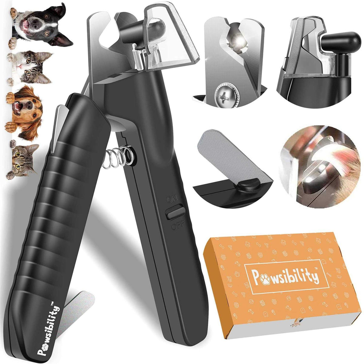 Pet Nail Clippers with LED Light U848657
