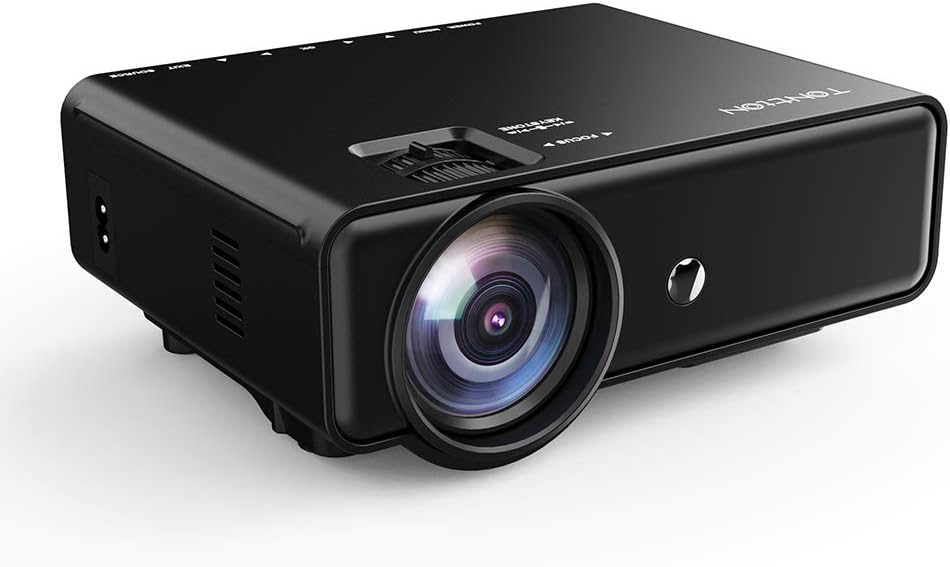 Video Projector with HDMI Cable, Support 1080P/TV/VGA/USB/AV/Laptop/Phone U100