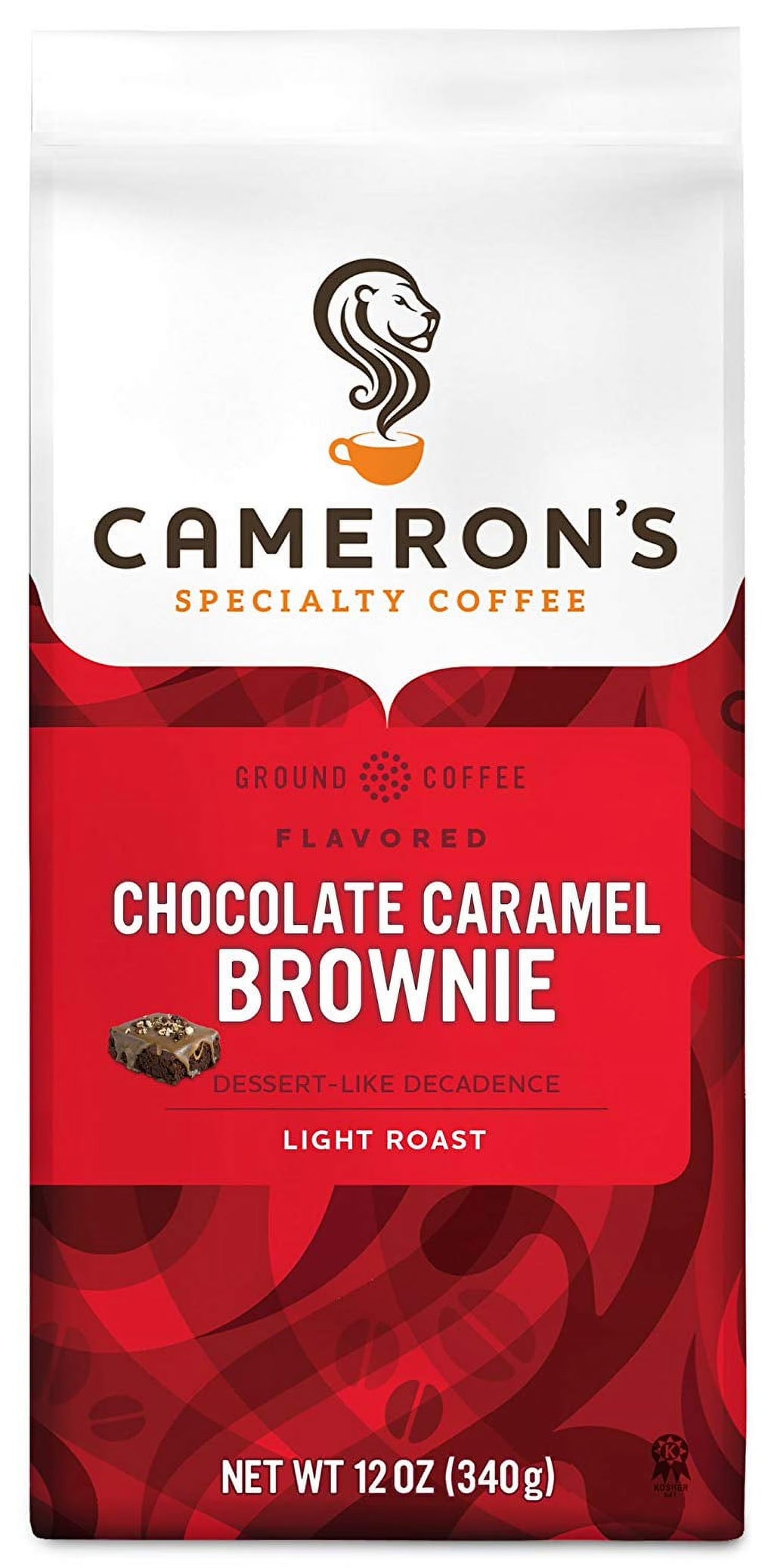 Chocolate Caramel Brownie Roasted Ground Coffee, 12 Ounce (Pack of 3) S5110