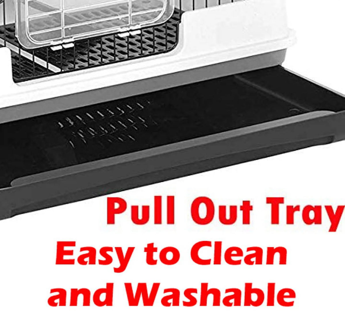X-Large 43” 4-Story Indoor/Outdoor Rabbit Guinea Pig Hutch Cage with Washable Tray K8060