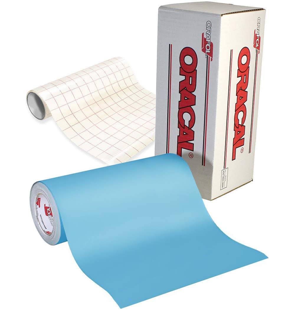 Low-Tack Paint Stencil Vinyl Roll Bundle (50ft x 1ft w/Transfer Paper) S182