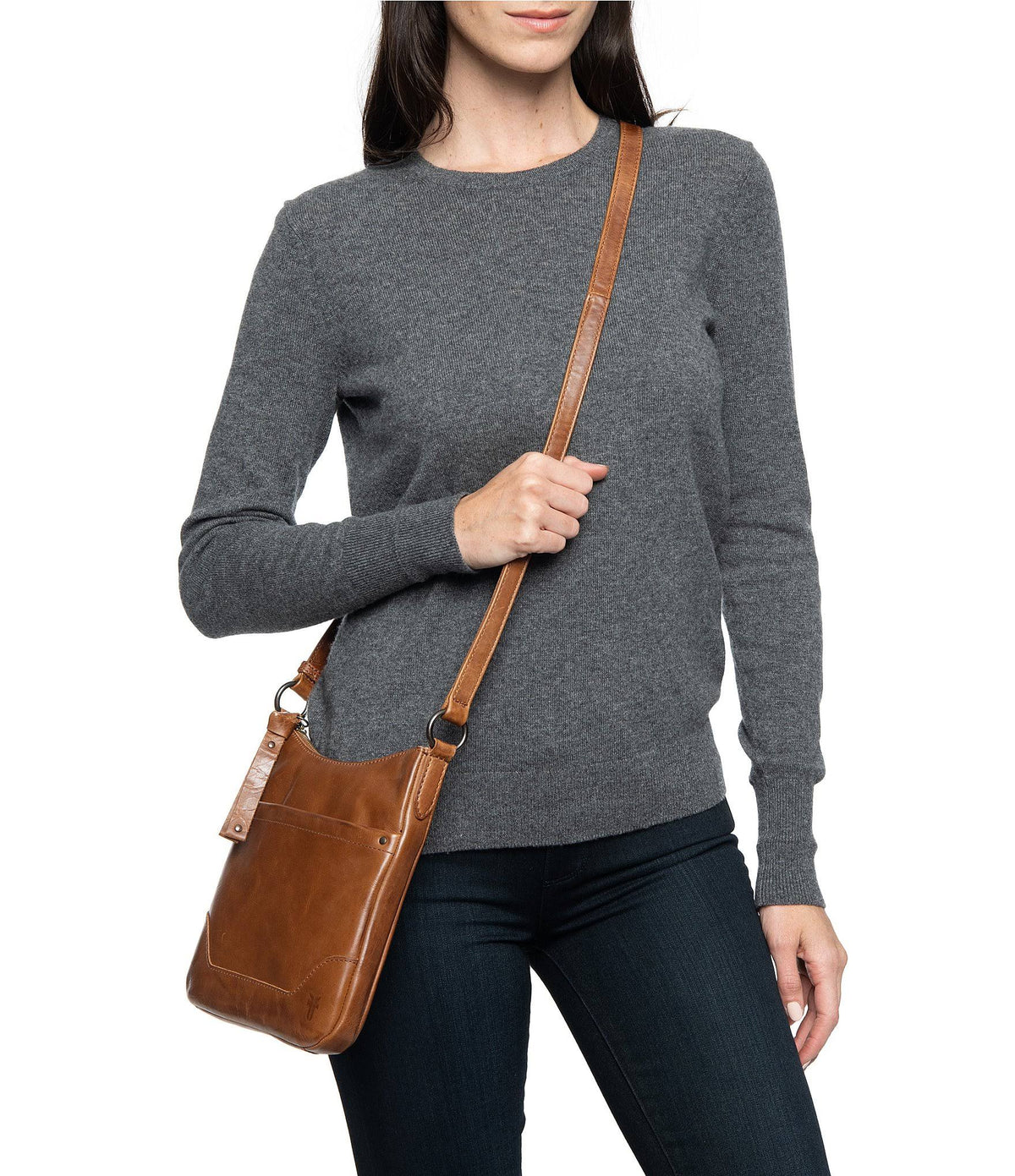 Dark Brown Leather Swing Pack T357611