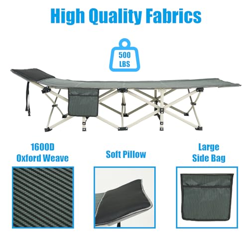 Heavy Duty Folding Cot Bed with Mattress F1618