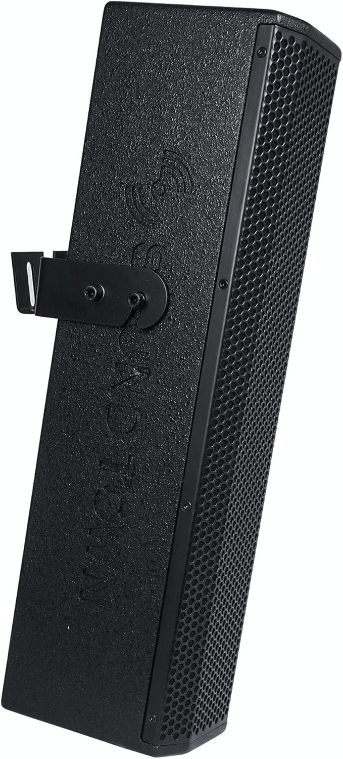 Pair of Passive Wall-Mount Column Mini Line Array Speakers with 4 x 5” Woofers, Black F162389