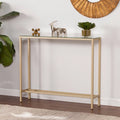 Gold Narrow Mirror Top Console Table S497