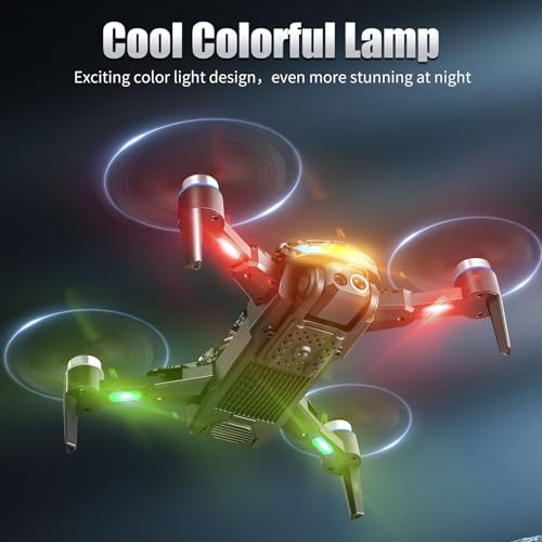 Drone with Camera 1080P RC Drone with Flashing Lights W78863