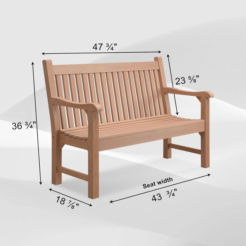 Blue 2-Person Poly Lumber Garden Bench H911740
