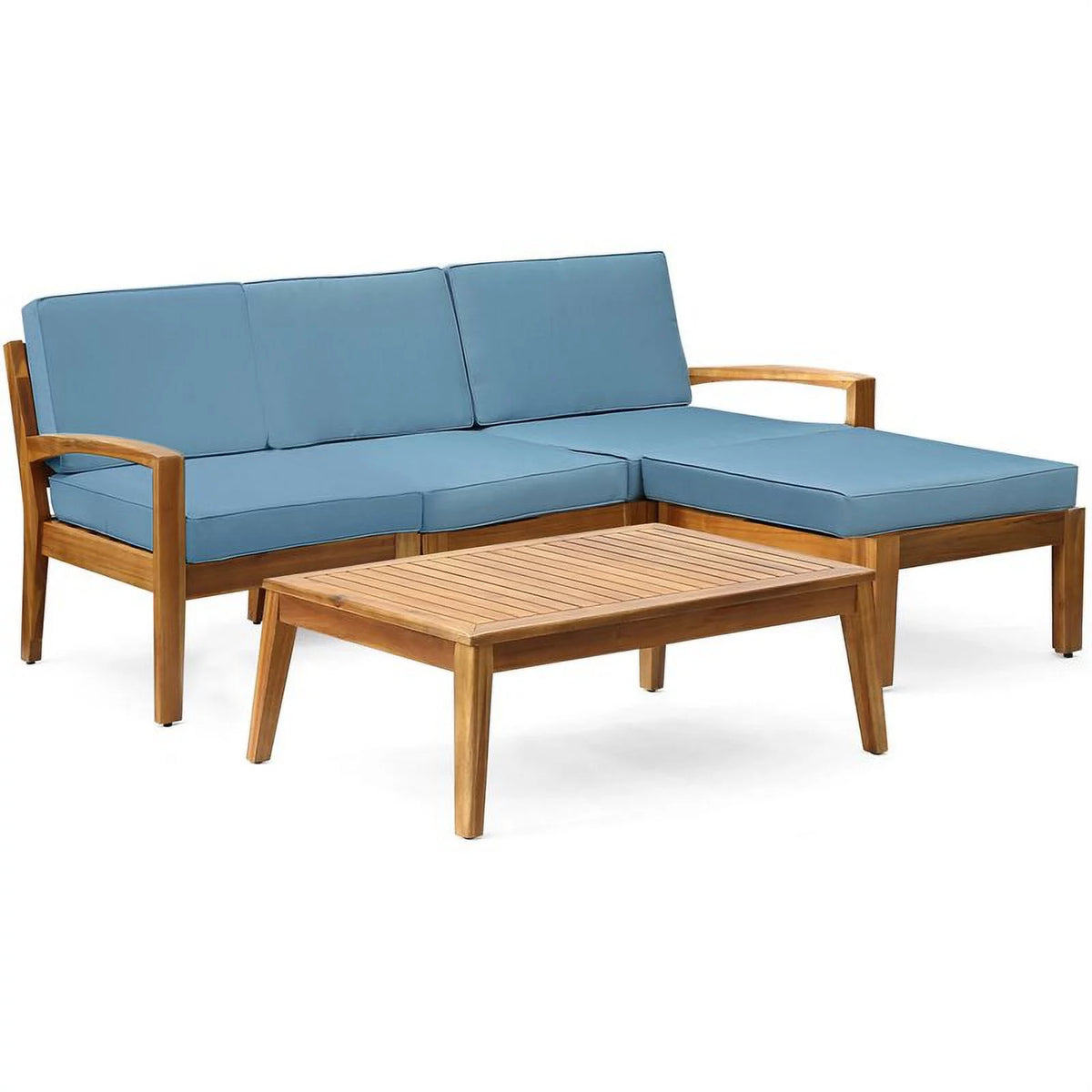 3 Seat Acacia Wood Outdoor Sofa Set W18336
