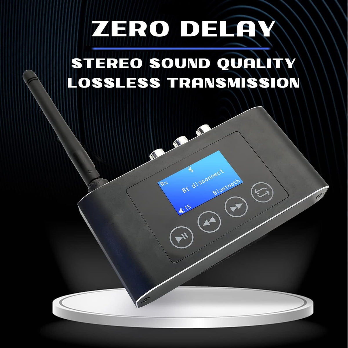 Bluetooth 5.1 Transmitter Receiver with Screen, Optical RCA AUX G559506