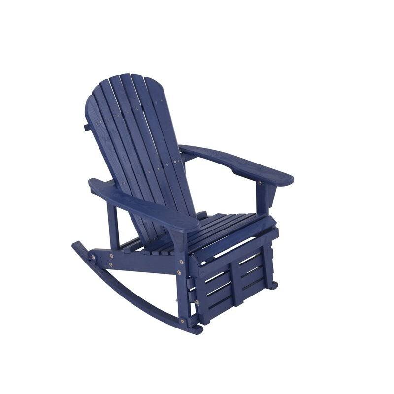 White 3 Piece Patio Adirondack Rocker Set P31833