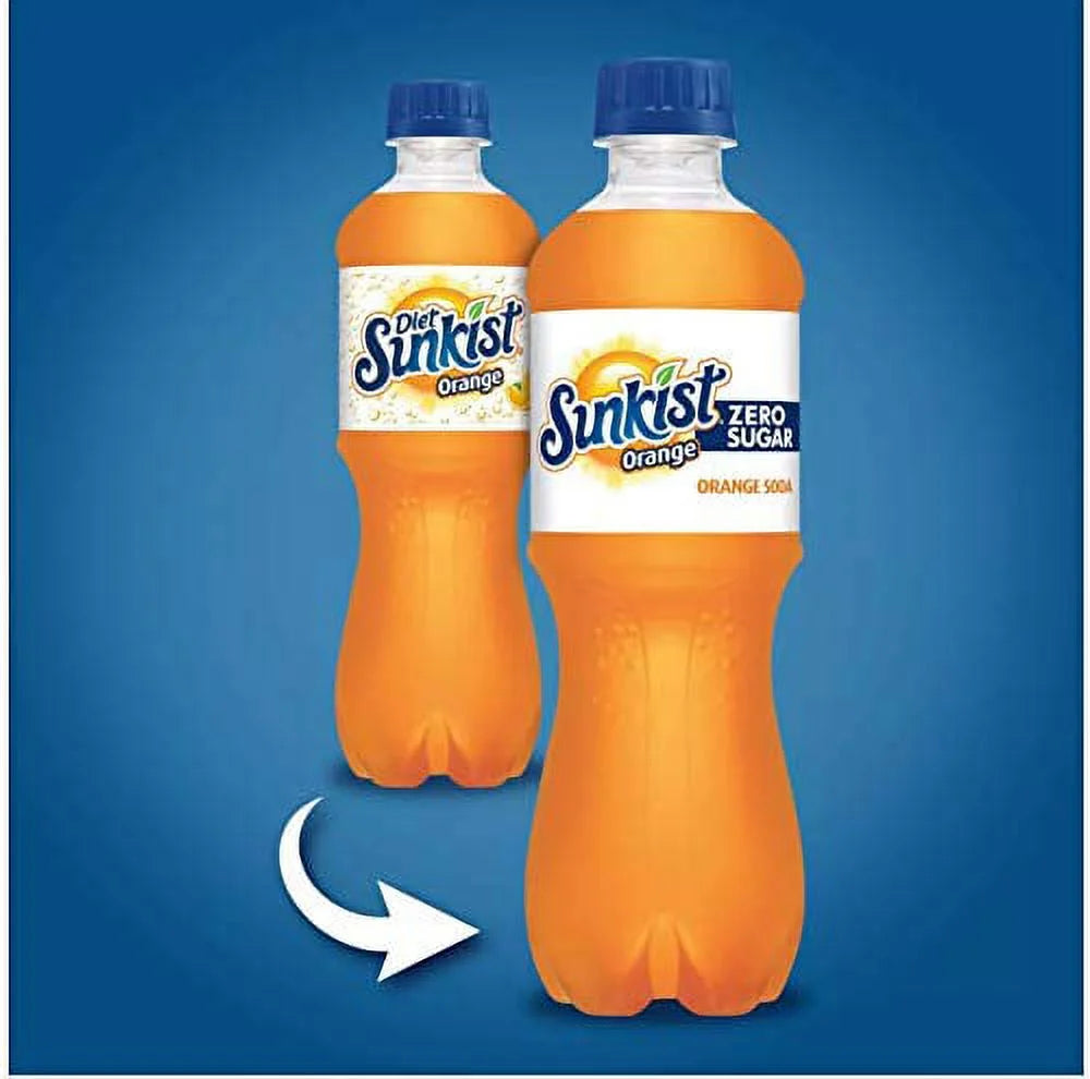 Orange Zero Soda 20 oz Bottles (Pack of 16) Z3433