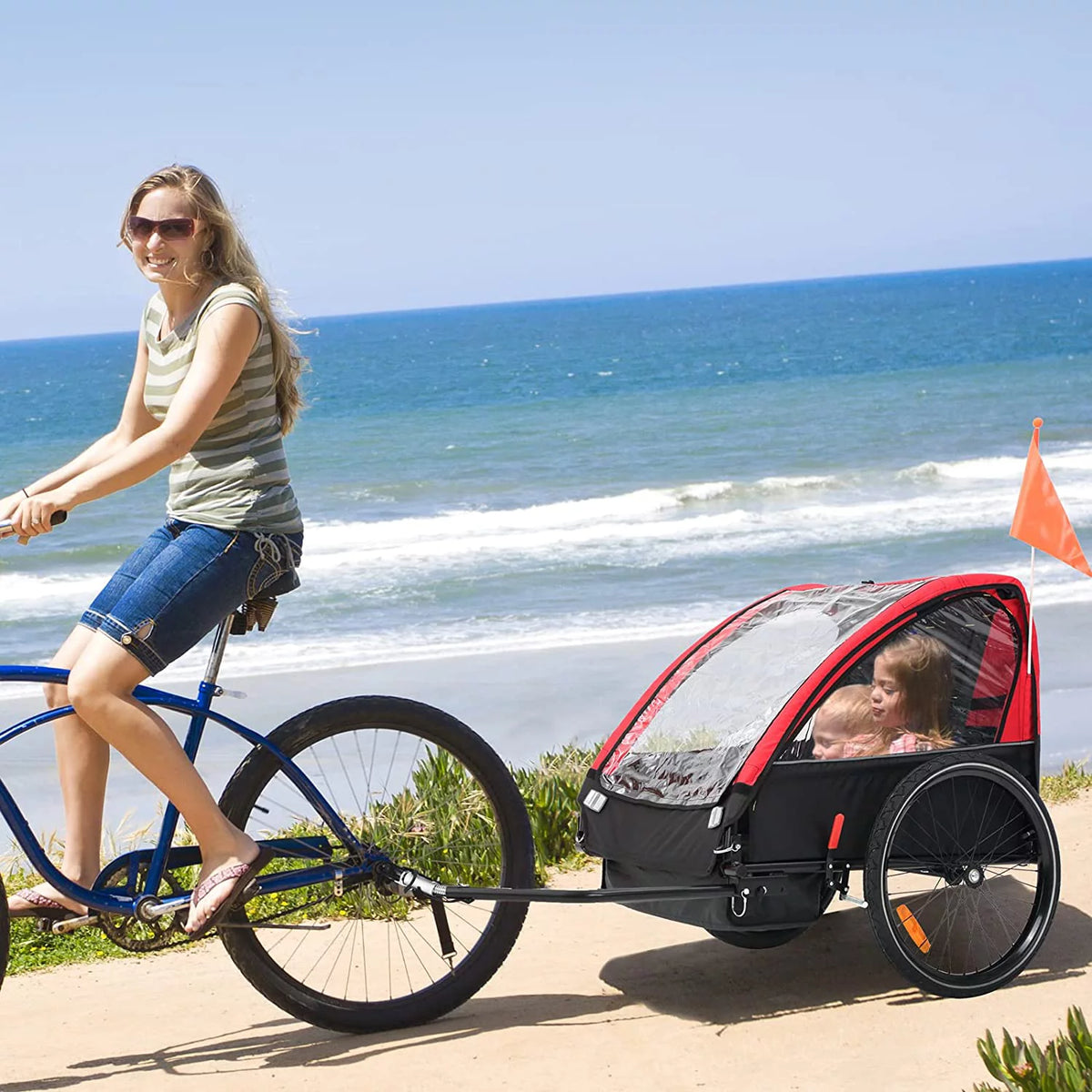 Foldable Kids Bike Trailer Z96319