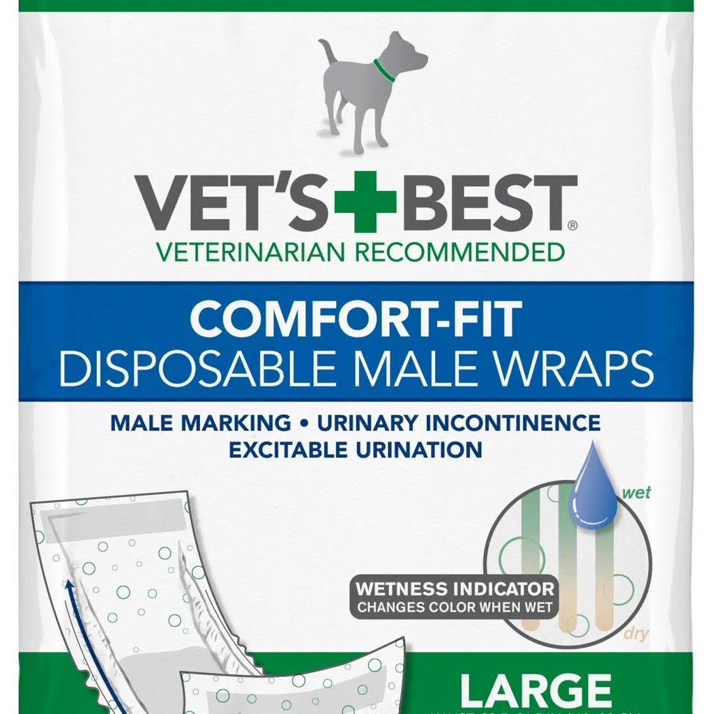 Male Wraps for Dogs, Disposable, Large, 12 Count B639