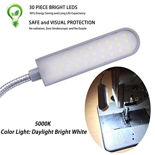 LED Sewing Machine Light 6 Watt Flexible Gooseneck Arm 2 Pack L71901