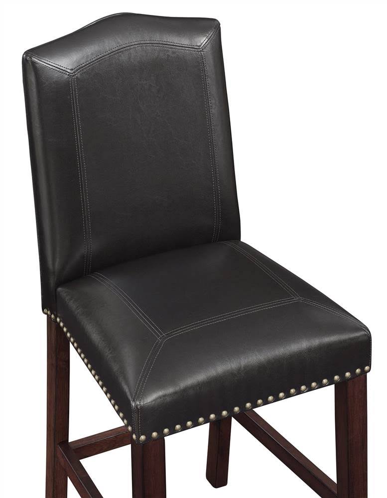 Brown Faux Leather Counter Stool V776
