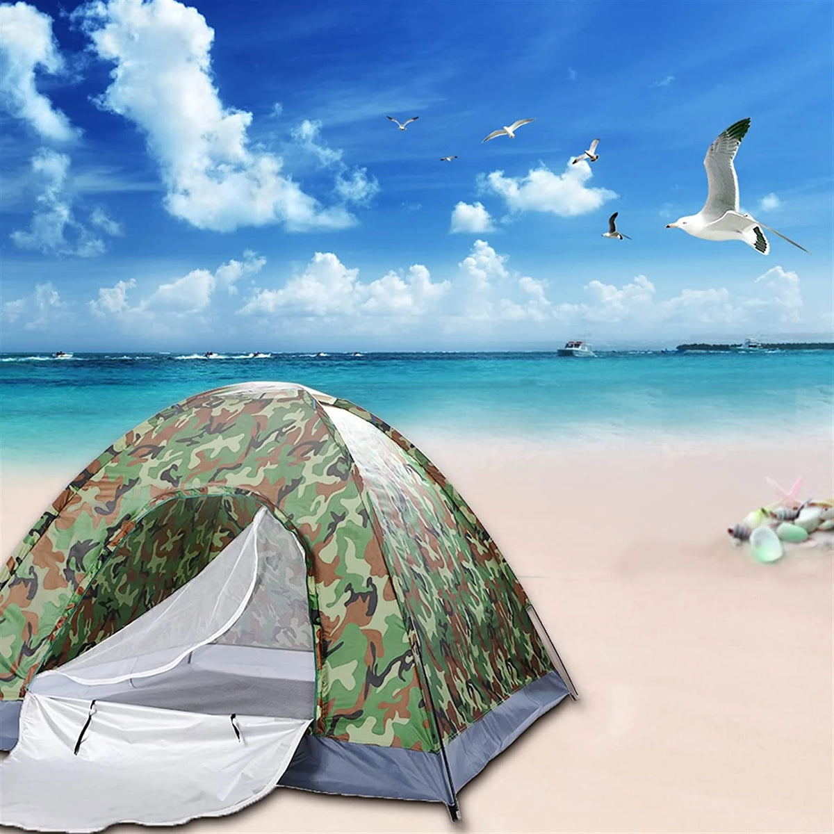 Outdoor Waterproof Camping 3-4 Person Tent X456126