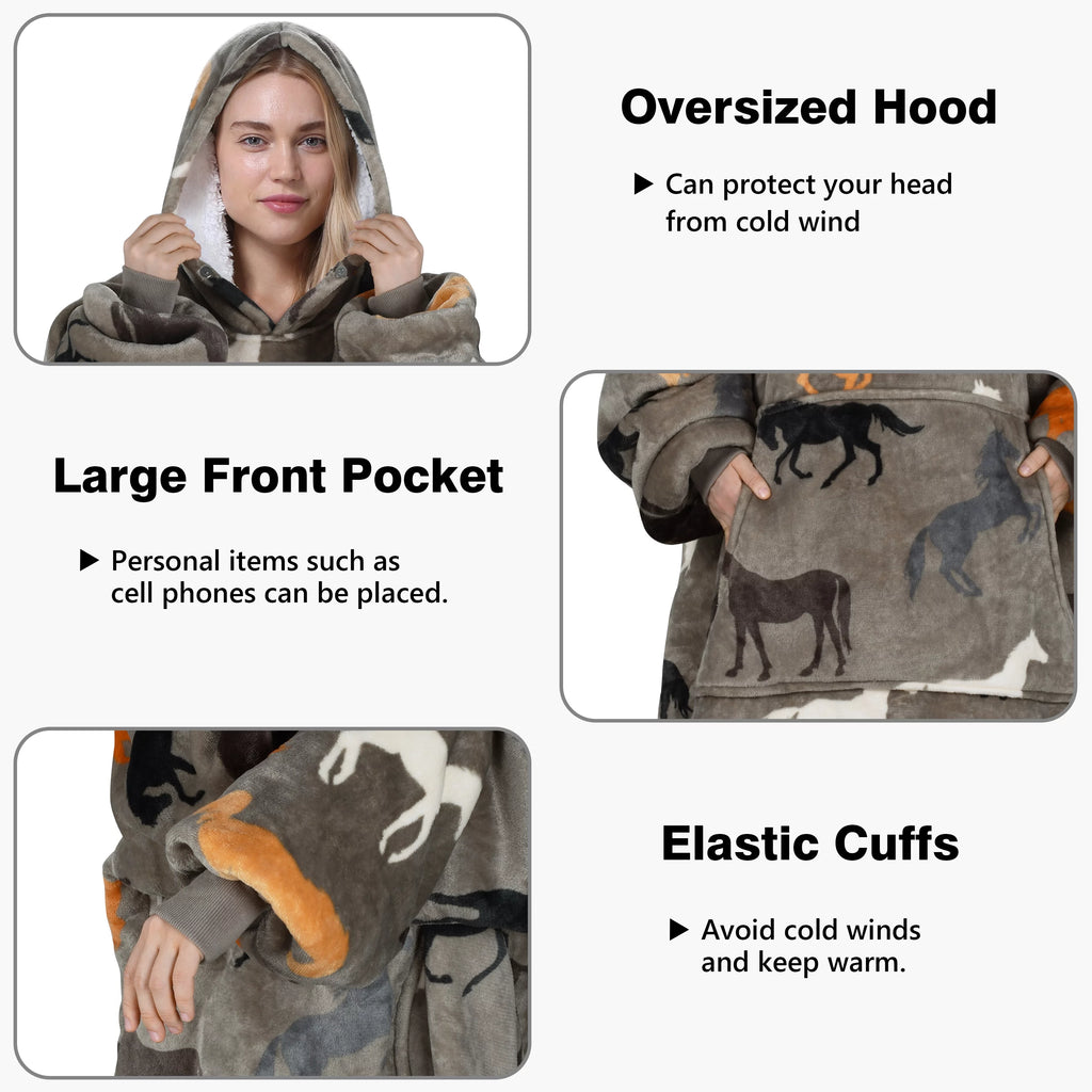 Oversized Sherpa Reversible Hoodie Y1417