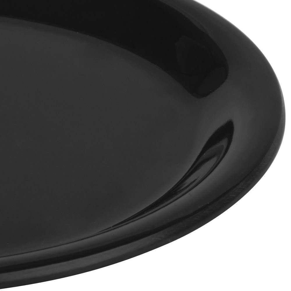 Black Melamine Narrow Rim Pie Plate B878328