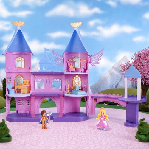Castle Playset with 2 Dolls, 3 Floors, 19 Accessories, Virtual Item Code T26325