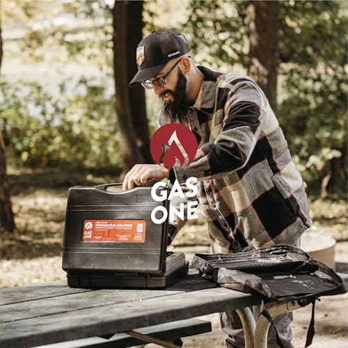 Dual Fuel Portable Camping Stove with Carrying Case E566021