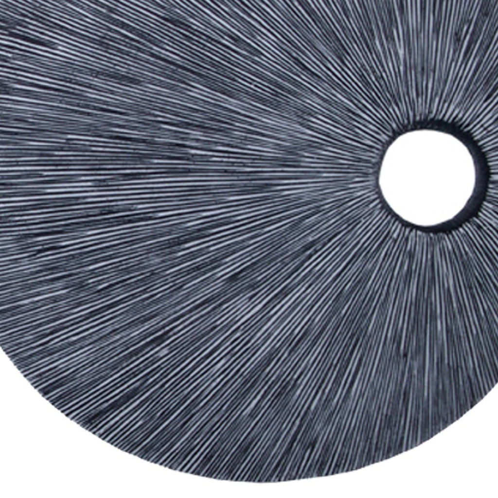 Medium Gray Round Sandstone Wall Decor G25367