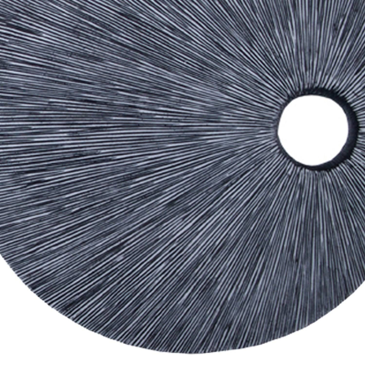 Medium Gray Round Sandstone Wall Decor G25367