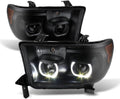Black Smoked LED Projector Headlights Headlamps K63160