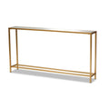 Gold Mirrored Glass Console Table T70726