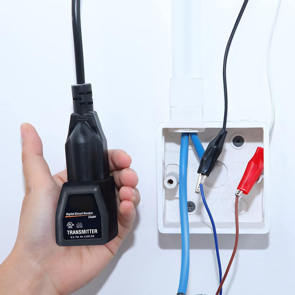 Circuit Breaker Finder Adapter Accessory Kit with Clips, Light Socket, Grounding Outlet Adapter and Carrying Case O5904