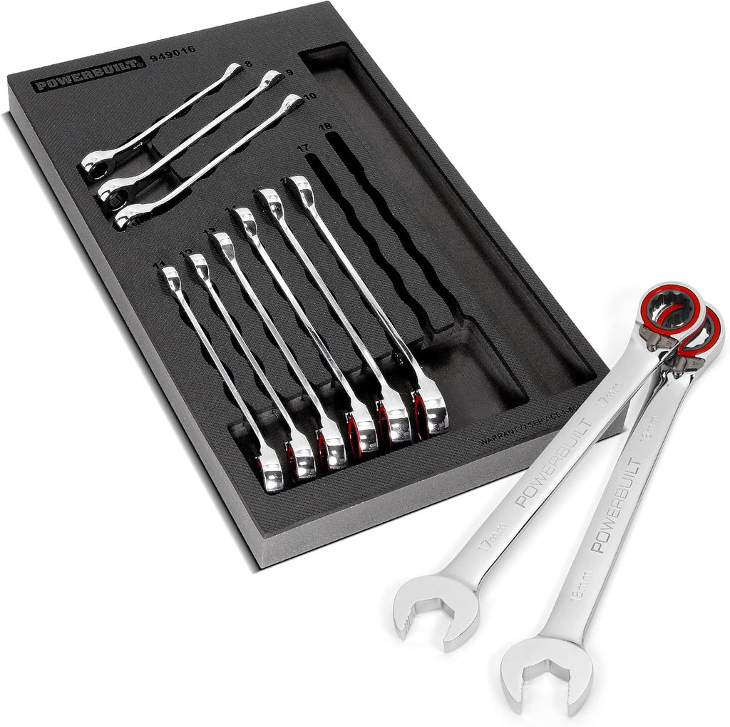 Metric 11Pc Reversible Ratcheting Wrench Set N9171