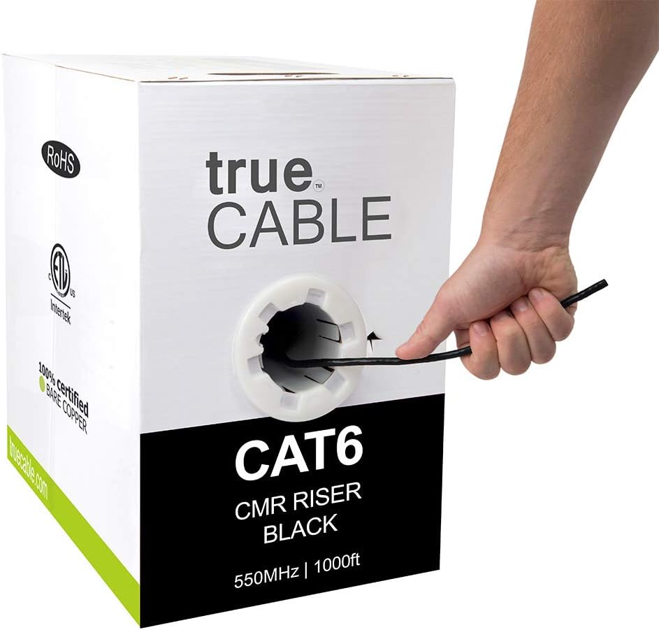 1000ft Gray 23AWG 4 Pair Solid Bare Copper Bulk Ethernet Cable L127
